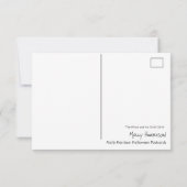 魔女とフクロウのハロウィーンハガキ小 カード (裏面)