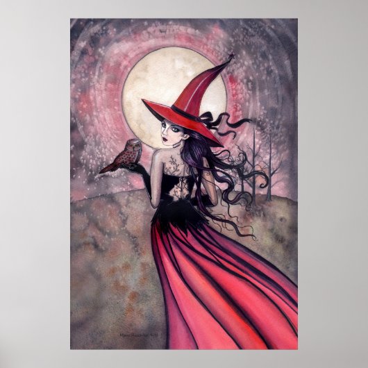 魔女とフクロウポスタープリント ポスター (正面)