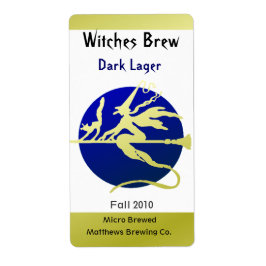 魔女とブルームーンのボトルラベル ラベル