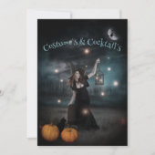 魔女とホタルハローウィンパーティ招待状 招待状 (正面)