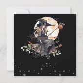 魔女とワーロック・ハロウィーン 招待状 (裏面)