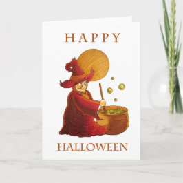 魔女と大釜グリーティングカード カード