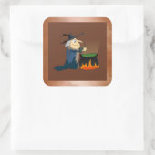 魔女と大釜 スクエアシール (バッグ)