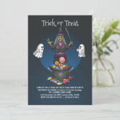 魔女と幽霊トリックまたはトリートハローウィンパーティ 招待状 (スタンド正面)