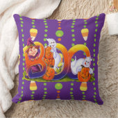 魔女と幽霊ブー クッション (ブランケット)