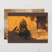 魔女と彼女の彫り深い見慣れた葉書 ポストカード (正面/裏面)