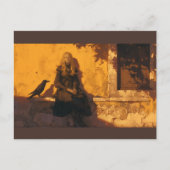 魔女と彼女の彫り深い見慣れた葉書 ポストカード (正面)