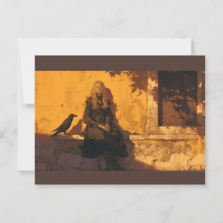 魔女と彼女の彫り深い見慣れた葉書 ポストカード