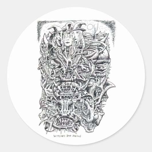 魔女と悪魔、ブライアン・ベンソン ラウンドシール (正面)