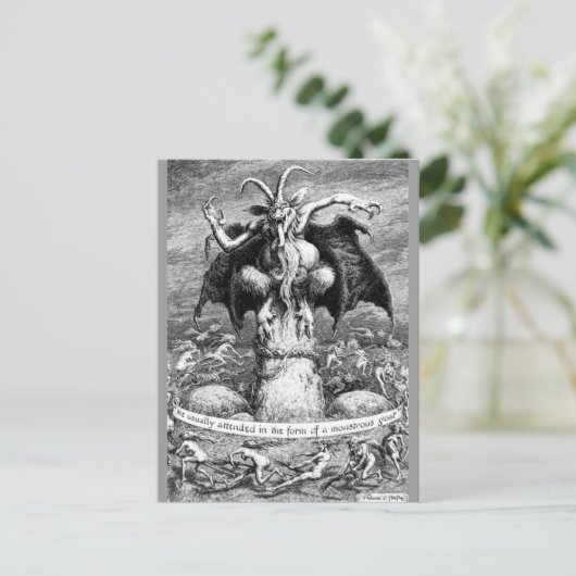 魔女と悪魔 ポストカード (スタンド正面)