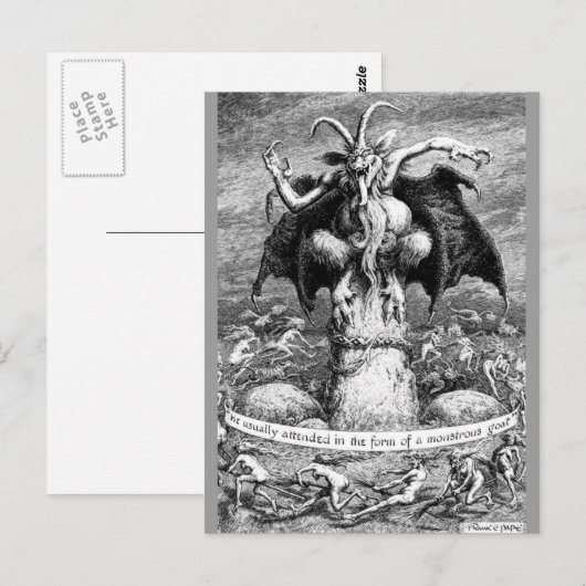 魔女と悪魔 ポストカード (正面/裏面)