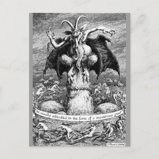 魔女と悪魔 ポストカード (正面)