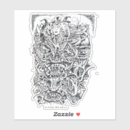 魔女と悪魔、Brian Benson Vinylステッカー シール