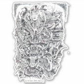 魔女と悪魔、Brian Benson Vinylステッカー シール (正面)