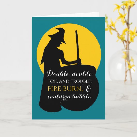 魔女と月の魔法のスペルカード カード (黄色い花)