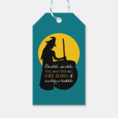 魔女と月の魔法呪文ギフトラベル ギフトタグ (正面)