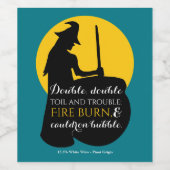 魔女と月の魔法呪文ワインラベル ワインラベル (シングルラベル)