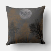 魔女と猫がほうきに乗って飛ぶ クッション (裏面)