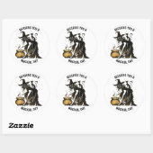 魔女と猫のステッカーセット ラウンドシール (シート)