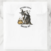 魔女と猫のステッカーセット ラウンドシール (バッグ)