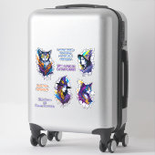 魔女と猫は魔術の悪戯に携わる シール (スーツケース)