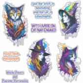 魔女と猫は魔術の悪戯に携わる シール (正面)