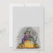 魔女と猫ハッピーハローウィン! 招待状 (裏面)