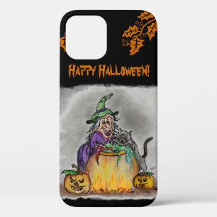 魔女と猫ハッピーハローウィン! iPhone 12ケース