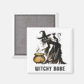 魔女と猫 マグネット (正面/裏面)