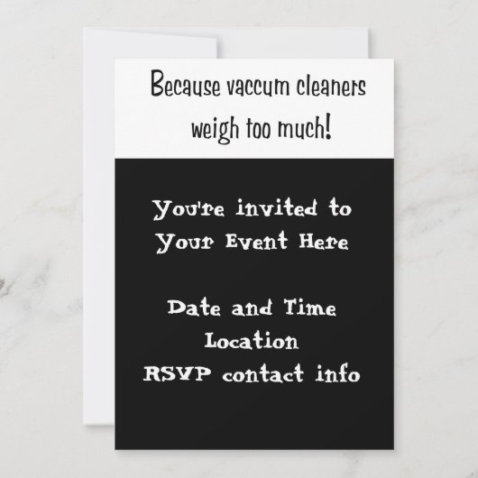 魔女と箒 招待状 (裏面)