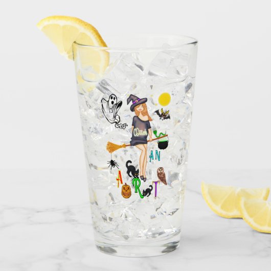 魔女と芸術 タンブラーグラス (アイス正面)