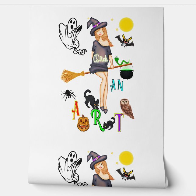 魔女と芸術 壁紙 (ほどく)