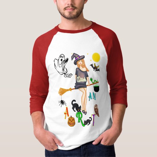 魔女と芸術 Tシャツ (正面)
