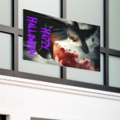 魔女と魔法薬 横断幕 (ビルの外側)