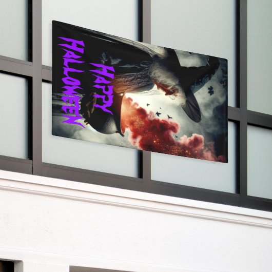 魔女と魔法薬 横断幕 (ビルの外側)