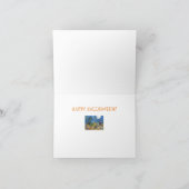 魔女と黒猫がハロウィーン葉カードを掻く カード (内部)