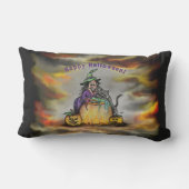 魔女と黒猫ハッピーハローウィン! アウトドアクッション (裏面)