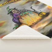 魔女と黒猫ハッピーハローウィン! シェルパブランケット (3/4)