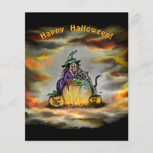 魔女と黒猫ハッピーハローウィン! チラシ (正面)