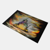 魔女と黒猫ハッピーハローウィン! ドアマット (アングル)