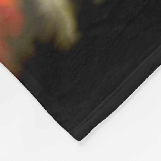 魔女と黒猫ハッピーハローウィン! フリースブランケット (角)