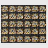 魔女と黒猫ハッピーハローウィン! ラッピングペーパー (フラット)