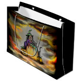 魔女と黒猫ハッピーハローウィン! ラージペーパーバッグ (正面アングル)