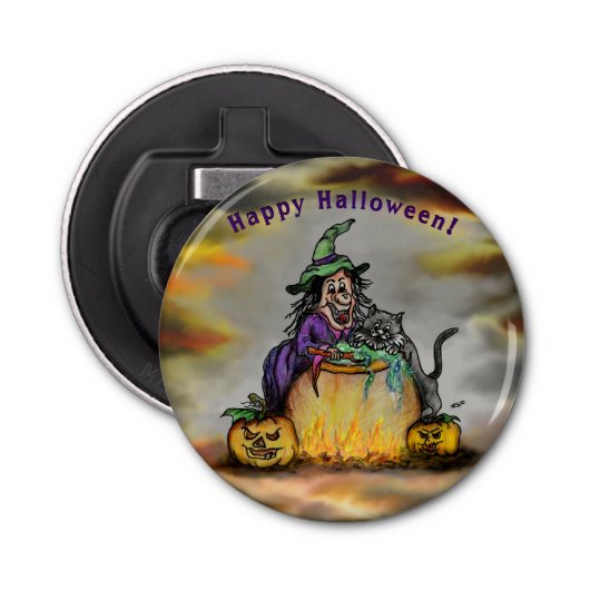 魔女と黒猫ハッピーハローウィン! 栓抜き (正面)