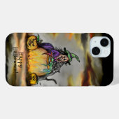 魔女と黒猫ハッピーハローウィン! Case-Mate iPhoneケース (裏面 (横))
