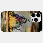 魔女と黒猫ハッピーハローウィン! Case-Mate iPhoneケース (裏面 (横))