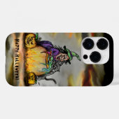 魔女と黒猫ハッピーハローウィン! Case-Mate iPhoneケース (裏面 (横))