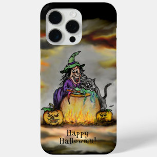魔女と黒猫ハッピーハローウィン! iPhone 15 PRO MAXケース