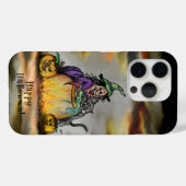 魔女と黒猫ハッピーハローウィン! Case-Mate iPhoneケース (裏面 (横))