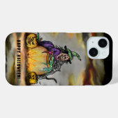魔女と黒猫ハッピーハローウィン! Case-Mate iPhoneケース (裏面 (横))